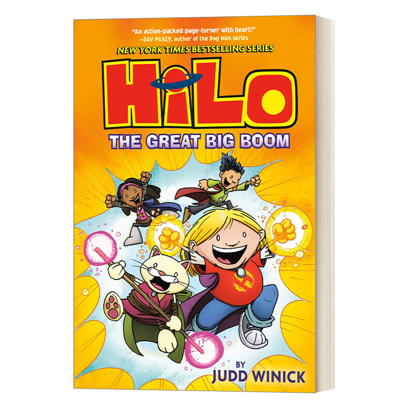 英文原版 hilo 3 the great big boom 希罗3 精装儿童漫画 英文版