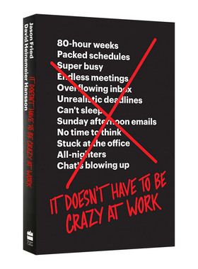重来3 跳出疯狂的忙碌 It Doesn't Have to Be Crazy at Work 英文原版励志读物 进口英语书籍