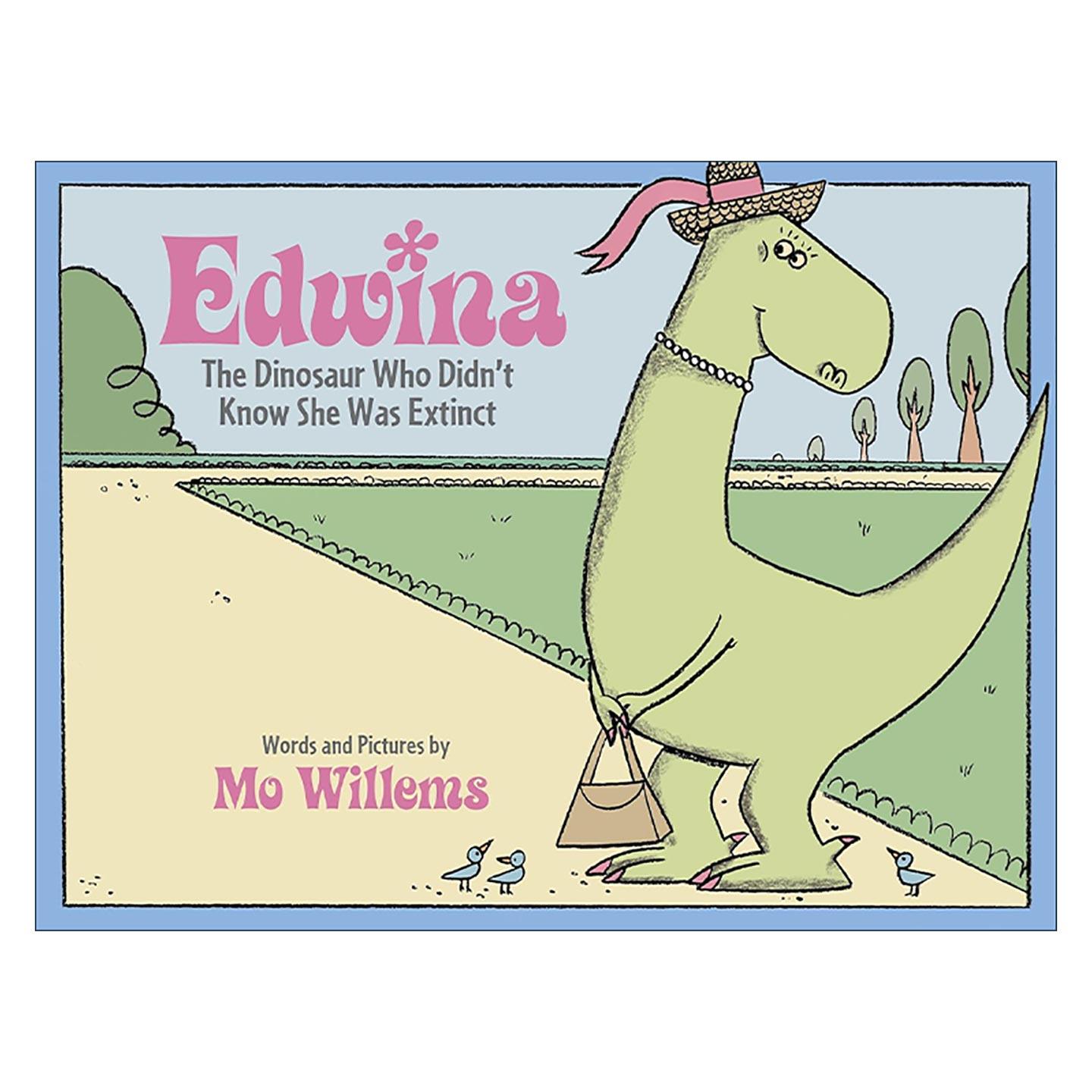 英文原版 Edwina the Dinosaur Who Didn't Know She Was Extinct 恐龙小姐不知道她已经灭绝了 绘本 英文版 进口英语原版书籍