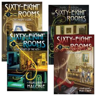 Eight 书籍 进口英语原版 儿童推理小说 The Sixty Marianne Adventures Rooms 英文版 英文原版 68个房间历险记系列1 Malone 4册