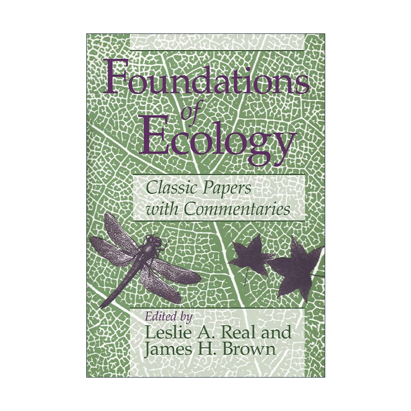 英文原版 Foundations of Ecology 生态学基础 经典论文与评注 生物学教授Leslie A. Real 英文版 进口英语原版书籍