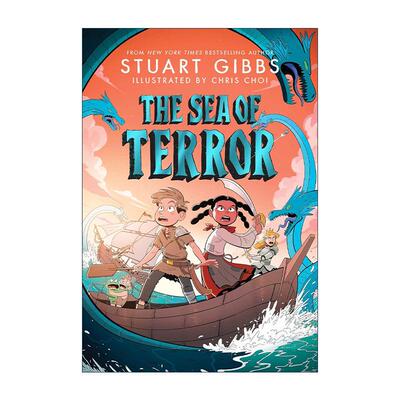 英文原版 The Sea of Terror 恐怖之海 蒂姆的冒险故事3 Stuart Gibbs 英文版 进口英语原版书籍