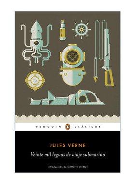 原版 Veinte mil leguas de viaje submarino 海底两万里 西班牙语版 Jules Verne儒勒·凡尔纳 进口原版书籍