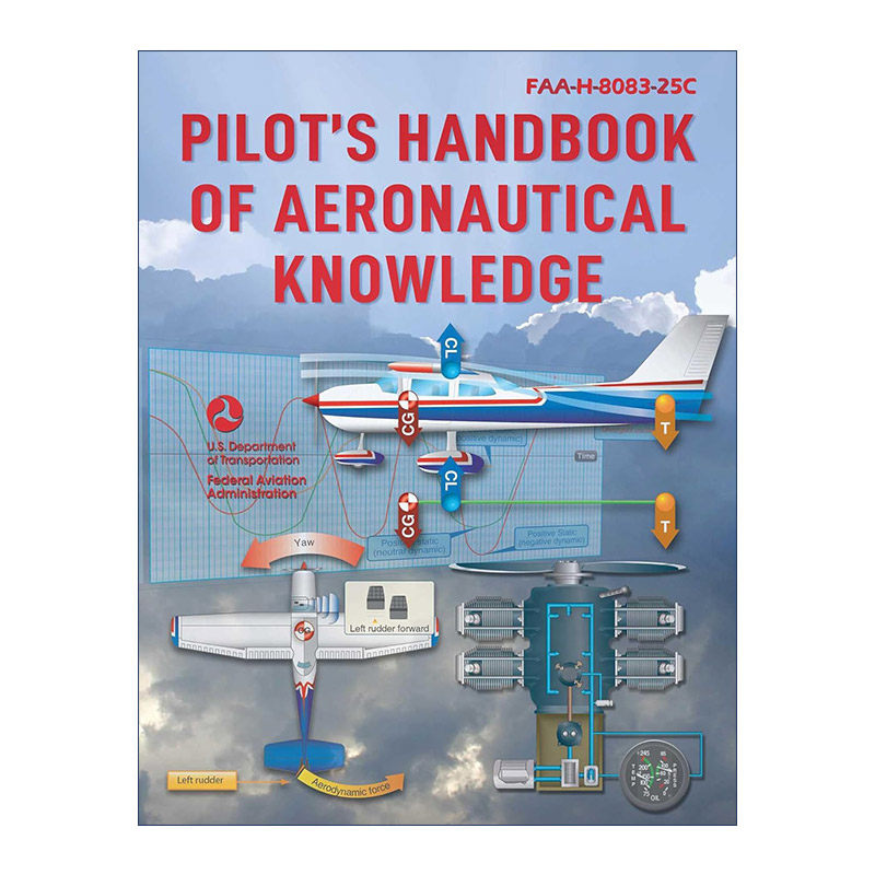 英文原版 Pilot's Handbook of Aeronautical Knowledge 飞行员航空知识手册 2023版 美国联邦航空管理局 英文版 进口英语原版书籍