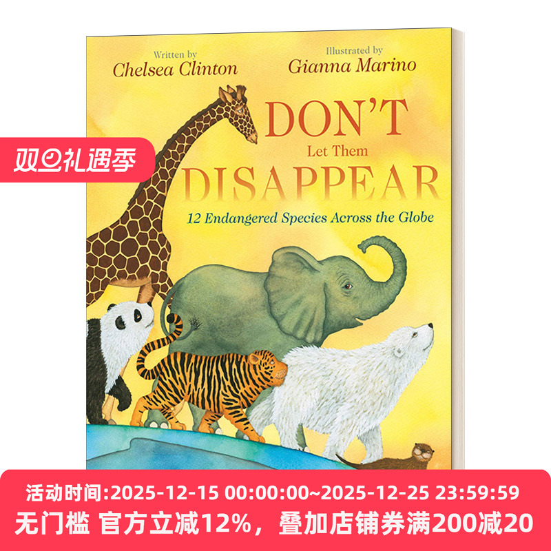 Don't Let Them Disappear 别让他们消失 切尔西·克林顿 保护动物与环境 精装绘本