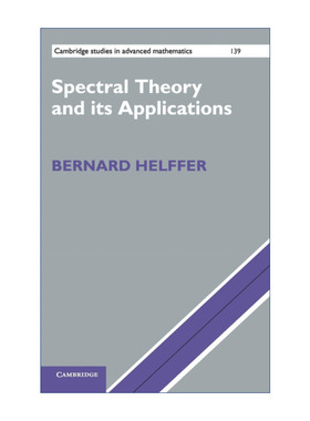 剑桥高等数学研究系列 谱论及其应用 精装 Spectral Theory and its Applications 英文原版数学专业理论读物 进口英语书籍