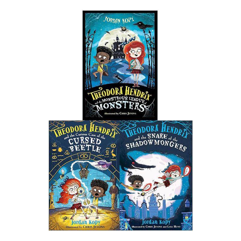 英文原版 Theodora Hendrix Collection 怪物联盟守则3册盒装 英文版 进口英语原版书籍