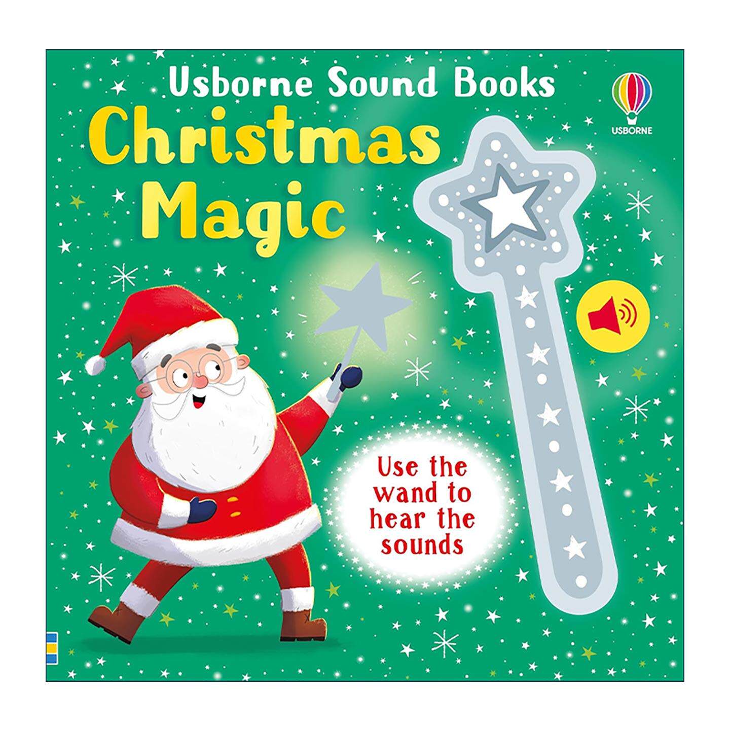 英文原版 Wand Books Christmas Magic 魔杖之书 圣诞节魔法 Usborne尤斯伯恩儿童互动发声纸板绘本 英文版 进口英语原版书籍