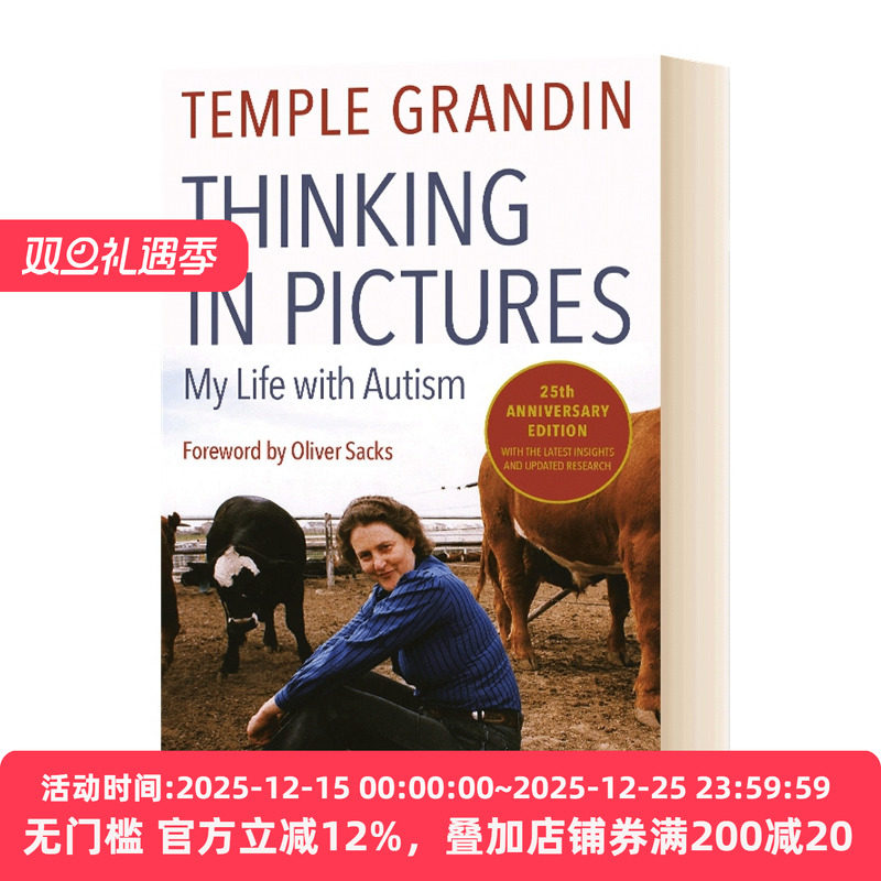 图片中的思考 扩展版 我的自闭症生活 Thinking in Pictures  Expanded Edition  英文原版人物传记 进口文学读物书籍