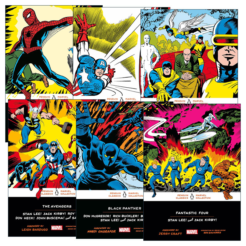 英文原版 Penguin Classics Marvel Collection 企鹅兰登经典漫威6册 漫画 Stan Lee 英文版 进口英语原版书籍