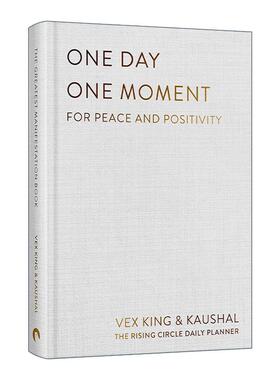 英文原版 One Day One Moment 一天一时刻 寻找和平与积极 Good Vibes Good Life 高频情绪练习作者新书King Vex 精装 英文版