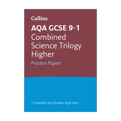 英文原版 Collins AQA GCSE 9-1 Combined Science Higher Practice Test Papers 柯林斯英国初中GCSE考试综合科学进阶练习卷