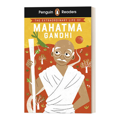 英文原版 Penguin Readers Level 2 The Extraordinary Life of Mahatma Gandhi 企鹅分级阅读2 甘地传 英文版 进口英语原版书籍
