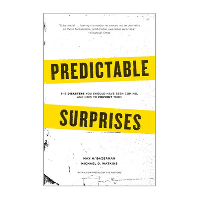 英文原版 Predictable Surprises 未雨绸缪 可预见的危机及其防范 哈佛商业评论 哈佛经典谈判术作者 英文版 进口英语原版书籍