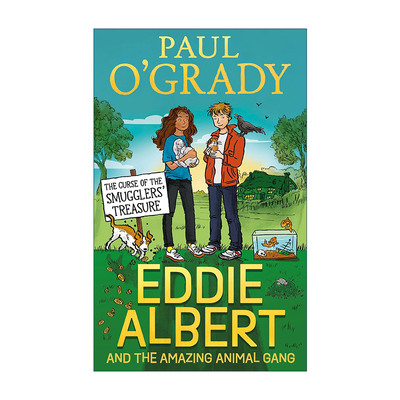 英文原版 The Curse of the Smugglers' Treasure 艾迪和动物帮探险系列2 青少年幽默都市犯罪冒险小说 保罗·奥格雷迪 英文版