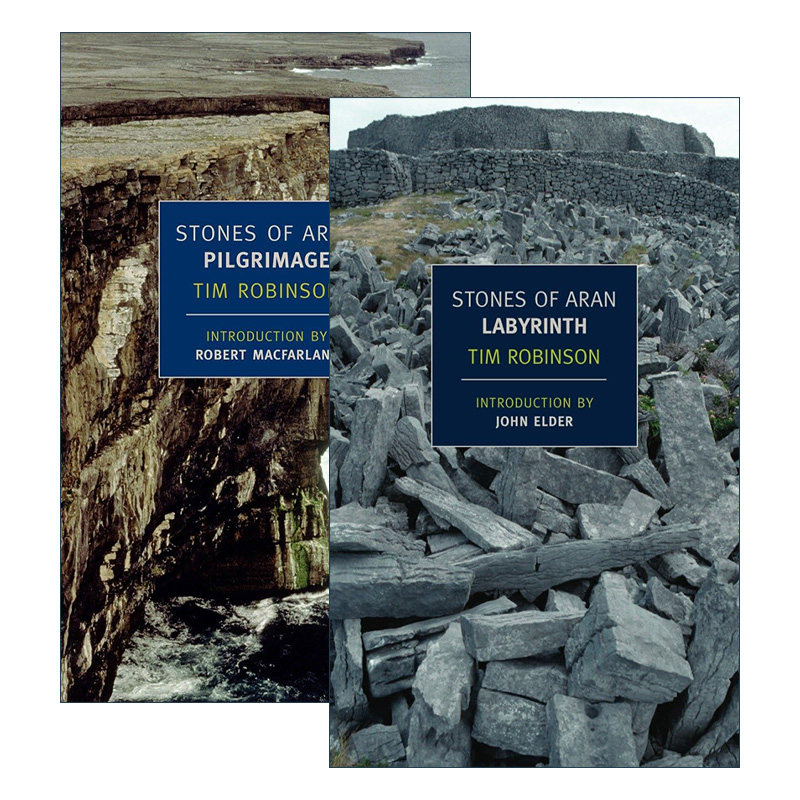 英文原版 Stones of Aran 阿兰之石系列2册 New York Review Books Classics 爱尔兰自然历史 Tim Robinson 英文版 进口原版书籍
