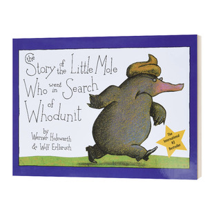 Search 精装 小鼹鼠 Who 英文原版 Mole 去寻找侦探小说迷你版 Went Story The 儿童文学 进口英语书籍 故事 Little