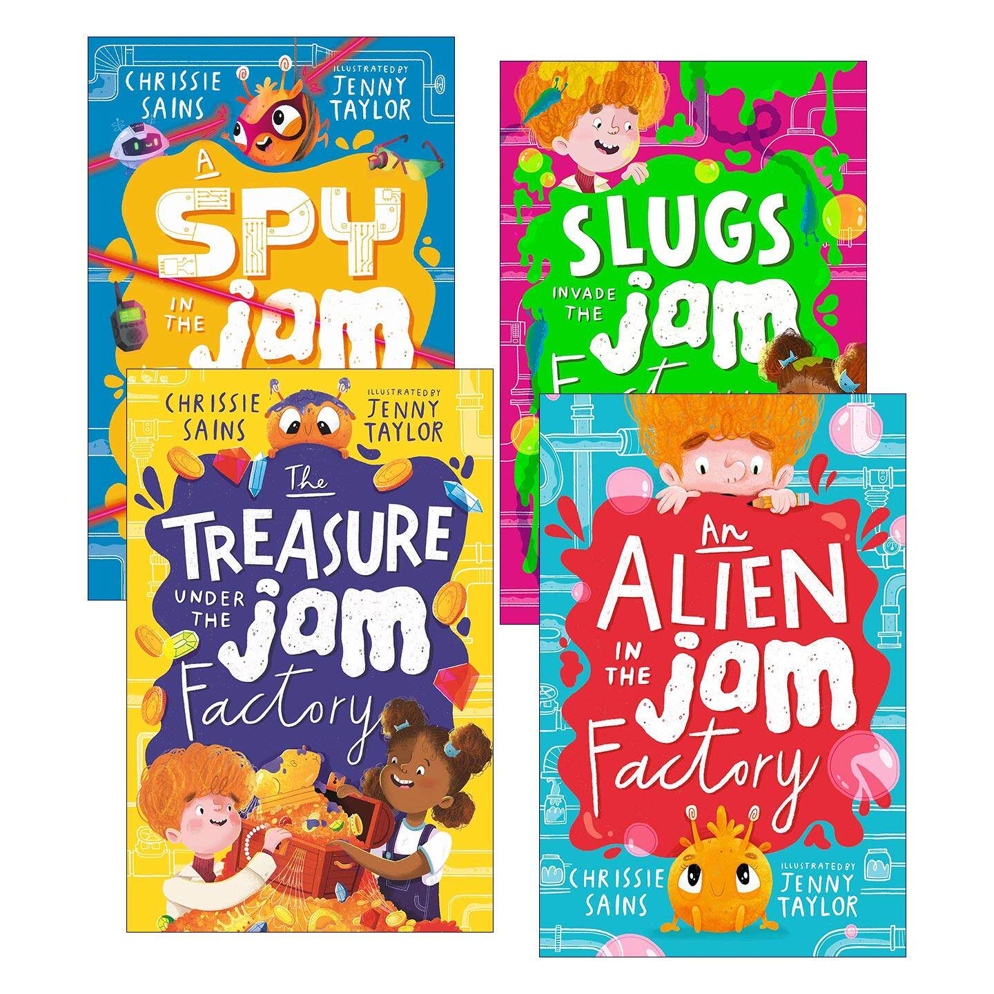 英文原版 An Alien in the Jam Factory 果酱工厂系列4册 儿童幽默搞笑章节桥梁书 英文版 进口英语原版书籍