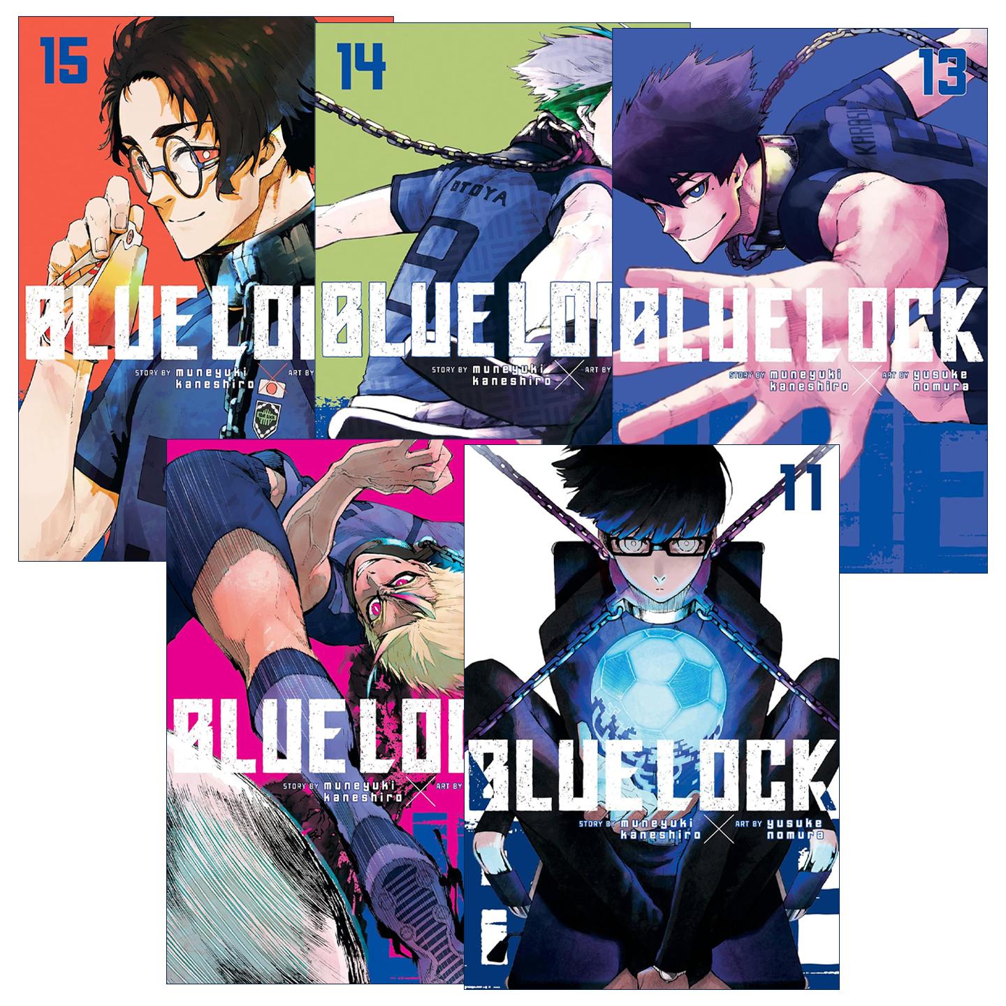 英文原版 Blue Lock 蓝色监狱系列11-15册 同名日本动漫 足球体育漫画 Muneyuki Kaneshiro野村优介 英文版 进口英语原版书籍