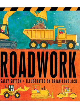 Roadwork 道路工作 2-5岁儿童启蒙教育纸板图画书 生活常识认知学习 亲子互动 撕不烂纸板书