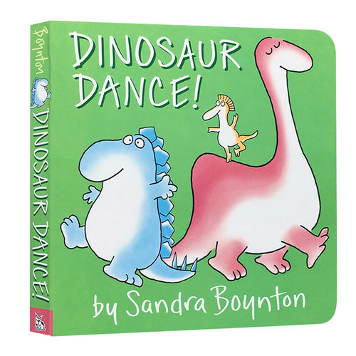 恐龙跳舞 Dinosaur Dance 英文原版儿童英语启蒙纸板书 sandra boyton 亲子互动读物 英文版进口原版书籍