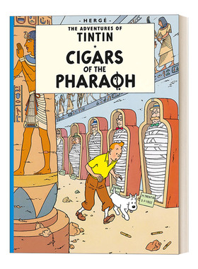 丁丁历险记之法老的雪茄 英版 Cigars Of The Pharaoh The Adventures Of Tintin 英文原版儿童漫画