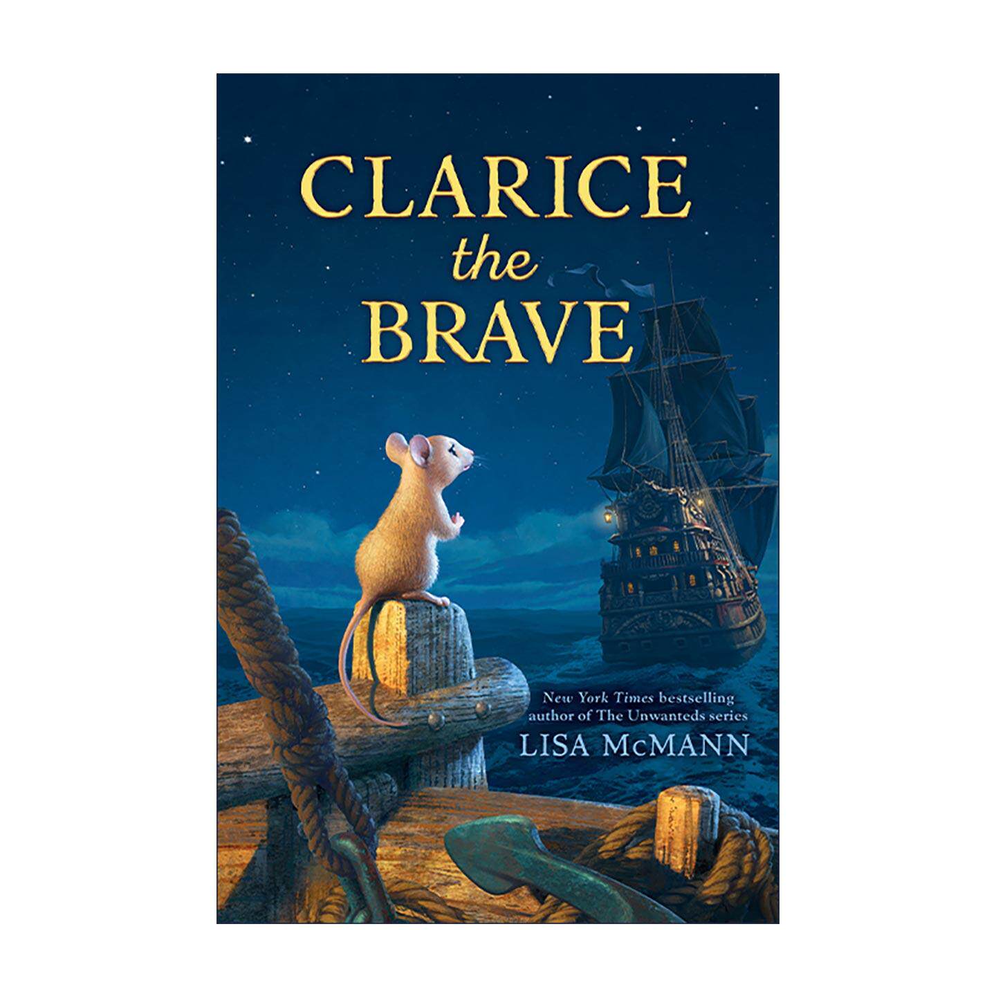 英文原版 Clarice The Brave 勇敢的克拉丽斯 儿童冒险小说 被遗忘的五人系列作者Lisa McMann 英文版 进口英语原版书籍 - 实物图