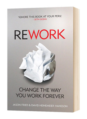 Rework 重来 更为简单有效的商业思维 英文原版企业管理 进口英语书籍