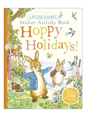 Peter Rabbit Hoppy Holidays Sticker Activity Book 彼得兔的故事 夏日假期 贴纸活动书 英文原版儿童绘本 进口书籍