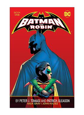 英文原版 Batman and Robin by Peter J. Tomasi and Patrick Gleason Book One 蝙蝠侠与罗宾 卷一 DC漫画 进口英语原版书籍