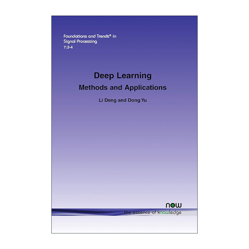 英文原版 Deep Learning 深度学习 方法与应用 英文版 进口英语原版书籍