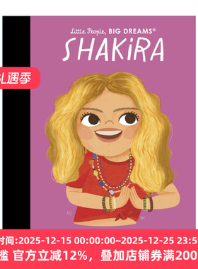 小人物大梦想纸板书 夏奇拉 精装 Little People  Big Dreams Shakira 英文原版儿童绘本 进口英语书籍