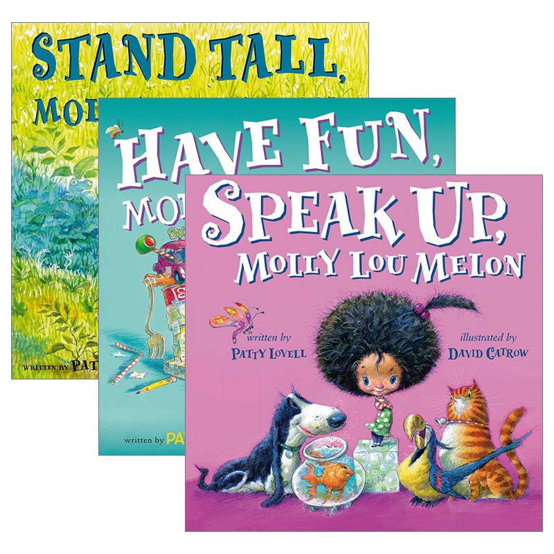 Molly Lou Melon 莫莉露系列3册 5-8岁儿童家庭友谊精装绘本 David Catrow