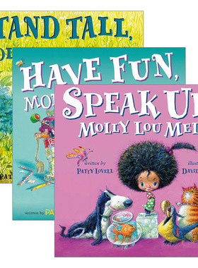 Molly Lou Melon 莫莉露系列3册 5-8岁儿童家庭友谊精装绘本 David Catrow