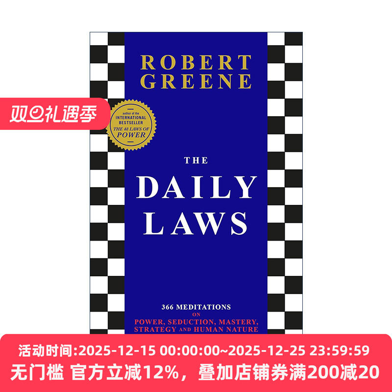 英文原版 The Daily Laws 日常法则 关于权力诱惑把控战略和人性的366条沉思录 罗伯特·格林 英文版 进口英语原版书籍