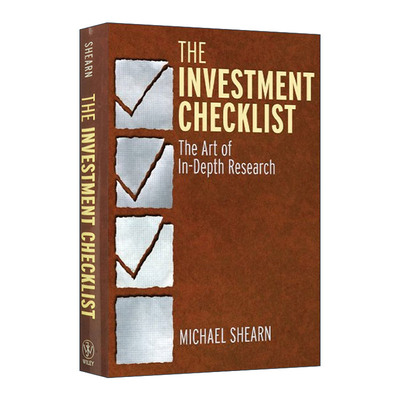 英文原版 The Investment Checklist 股票基本面分析清单 精准研判股价的底部与头部 英文版 进口英语原版书籍