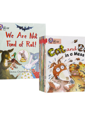 BigCat Phonics Red Band 2 柯林斯大猫自然拼读系列级别2 红色套装AB 28册 附赠2CD 英文原版儿童读物 进口英语书籍