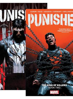 英文原版 Punisher The King of Killers 惩罚者 杀手之王系列2册 漫威漫画 Jason Aaron 英文版 进口英语原版书籍