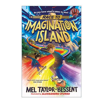 英文原版 Race to Imagination Island 逃离魔幻岛 儿童奇幻冒险插画故事书 英文版 进口英语原版书籍