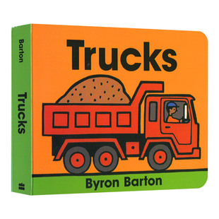 Trucks 卡车 交通工具认知纸板书 Byron Barton拜伦巴顿