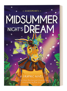 Classics in Graphics: Shakespeare's A Midsummer Night's Dream 莎士比亚漫画版 仲夏夜之梦 精装 英文原版戏剧 进口英语书籍