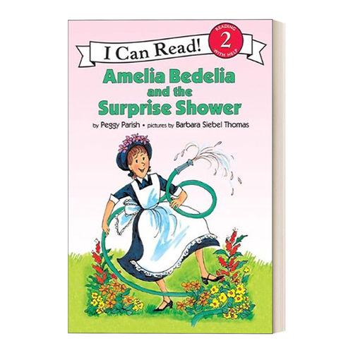 英文原版 Amelia Bedelia and the Surprise Shower 阿米莉亚和惊喜淋浴 糊涂女佣分级阅读 I Can Read Level 2 英文版 进口书籍