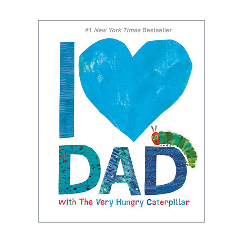 英文原版 I Love Dad with The Very Hungry Caterpillar 我爱爸爸 好饿的毛毛虫 儿童精装绘本 英文版 进口英语原版书籍