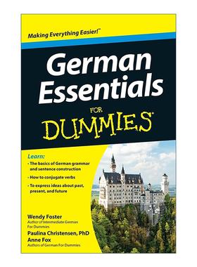 原版 German Essentials for Dummies 德语精要 达人迷 进口原版书籍