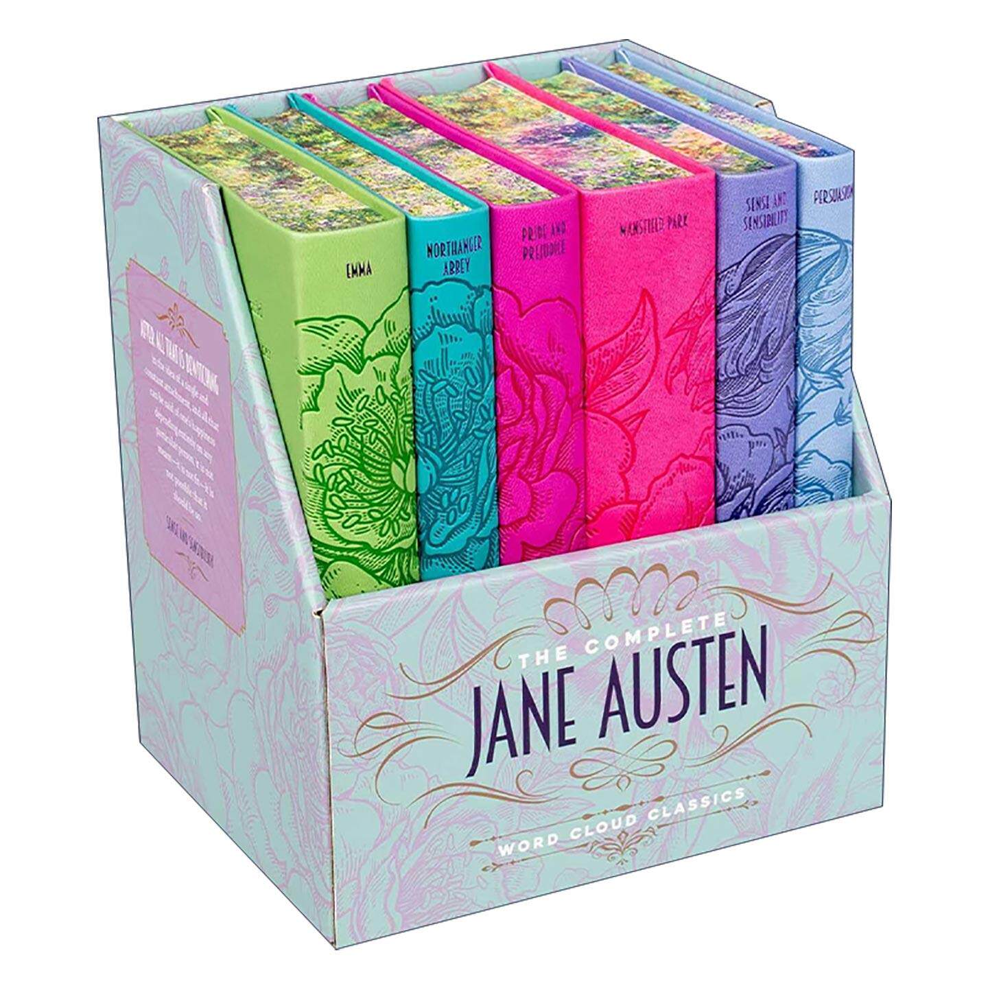 英文原版 Jane Austen Boxed Set 简奥斯丁6册盒装 软精装皮质封面词云经典 Word Cloud Classics 内含傲慢与偏见 理智与情感 爱玛