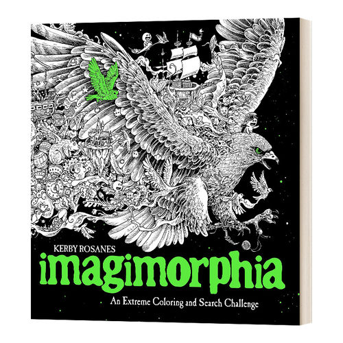 幻想  Imagimorphia An Extreme Coloring and Search Challenge 英文原版艺术画册读物 Kerby Rosanes 进口英语书籍