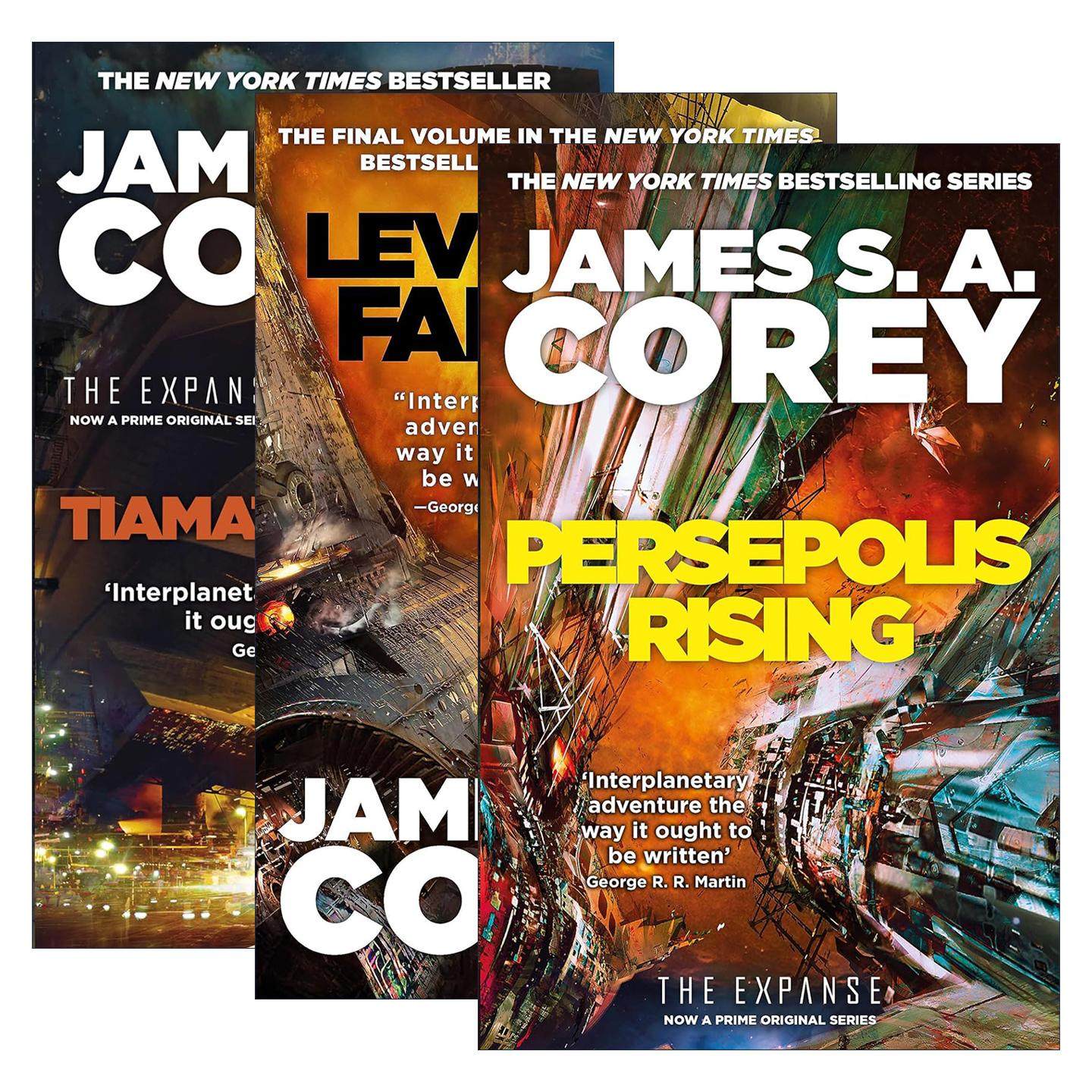 英文原版小说 The Expanse Book 苍穹浩瀚系列7-9册 波斯波利斯的崛起 提亚马特之怒 利维坦跌落 英文版 进口英语原版书籍