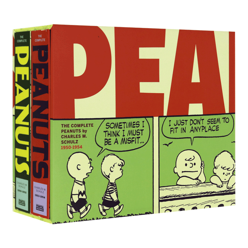 花生漫画 史努比全集 1950-1954(1、2册套装) The Complete Peanuts 1950-1954 查尔斯舒尔茨 英文原版儿童读物 进口英语漫画书