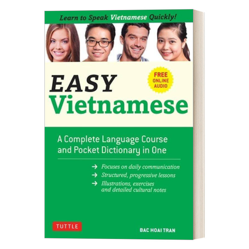 轻松越南语 免费的随播在线音频 Easy Vietnamese Learn to Speak Vietnamese Quickly  英文原版考试用书 进口英语书籍