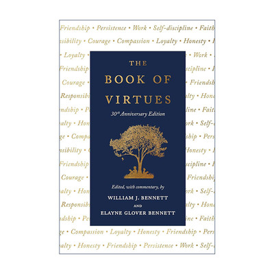 英文原版 The Book of Virtues 美德书 精装30周年纪念版 英文版 进口英语原版书籍